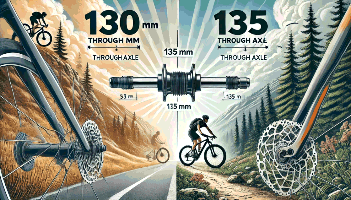 130 vs 135 mm through axle how to measure